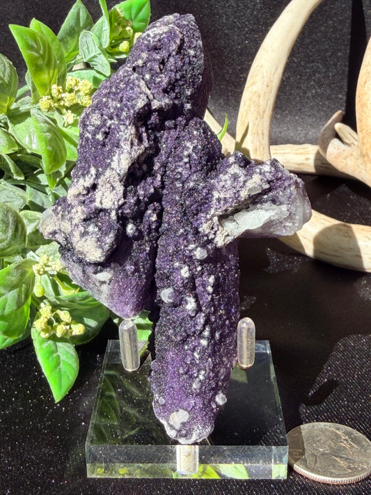 Fluorite coated Quartz V | Inner Mongolia
