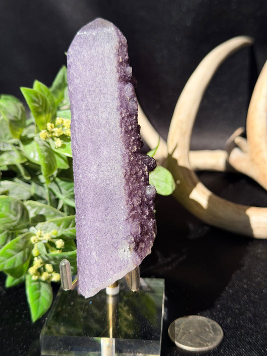 Fluorite coated Quartz EE | Inner Mongolia